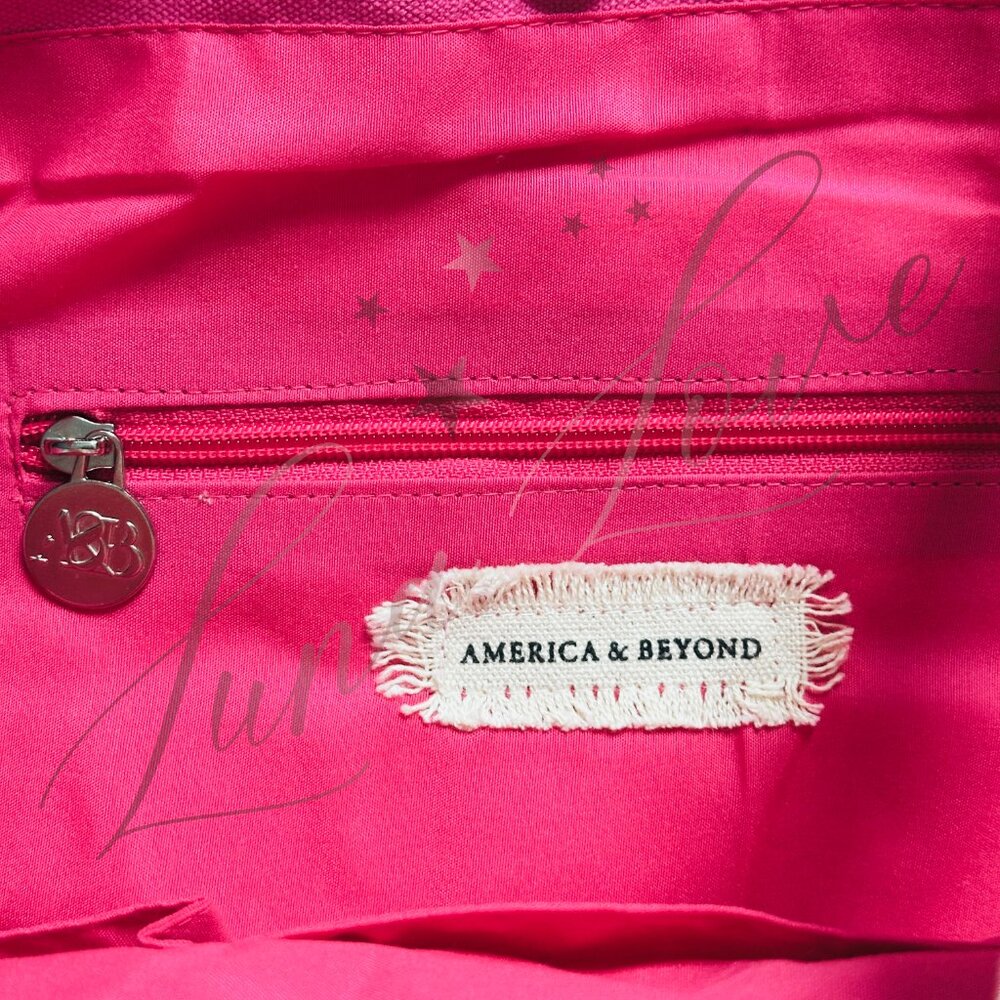 AMERICA & BEYOND Amalfi Beaded Lemon Tote NWT - Picture 8 of 9